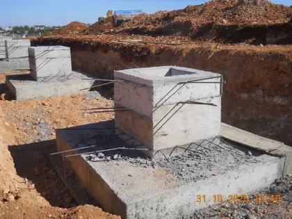Betonarme soket perde filizi