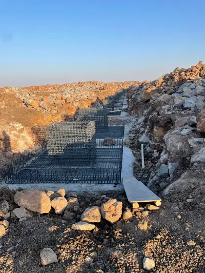 Temel ve soket beton dökümüne hazırlık
